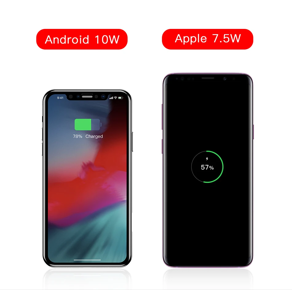 Baseus паук присоска Беспроводное зарядное устройство для iPhone XR XS Max портативный Быстрый беспроводной зарядный коврик для samsung Note 10 9 S9+ S8