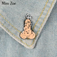 male genital organs enamel pin badge custom brooches bag clothes lapel pin tricky funny jewelry gift for friends