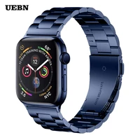 uebn classic metal stainless steel strap for apple watch series 6 40mm 44mm for iwatch se 5 4 3 2 bracelet 38mm 42mm watchband