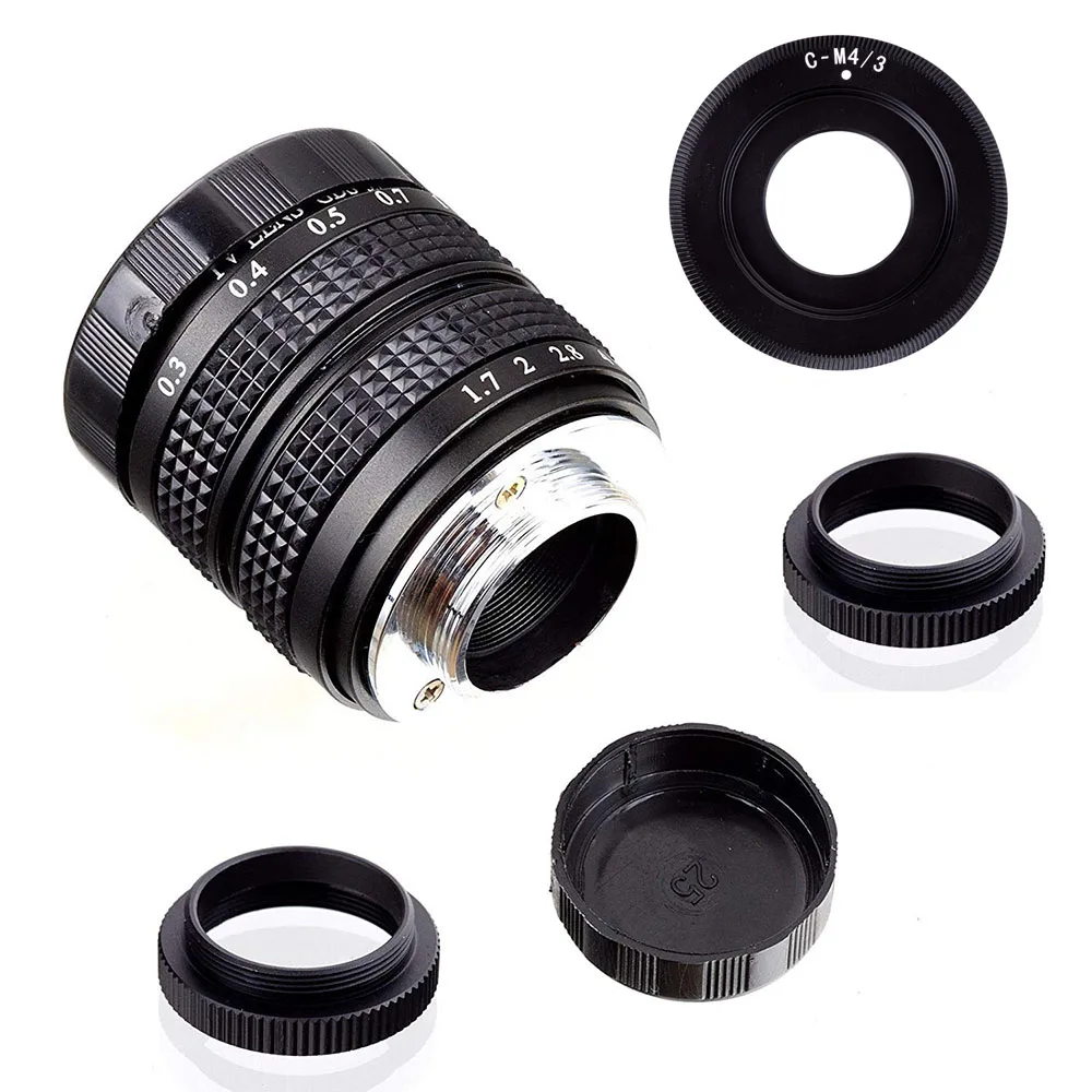 Фуцзянь 35 мм F1.7 Большая диафрагма CC TV Movie C Mount объектив для Olympus Micro 4/3 Mirroless