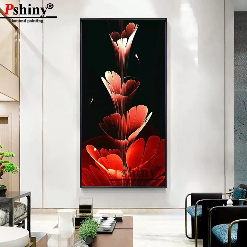 

Pshiny New Style Diamond painting Abstract painting Full Picture with rhinestone Diamond embroidery cross stitch Home decor F034