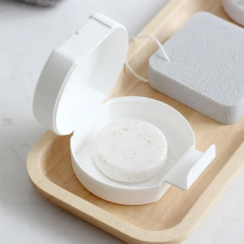 

2PCS Soap Case Plastic Creative Simple Portable Soap Rack Soap Holder for Travel
