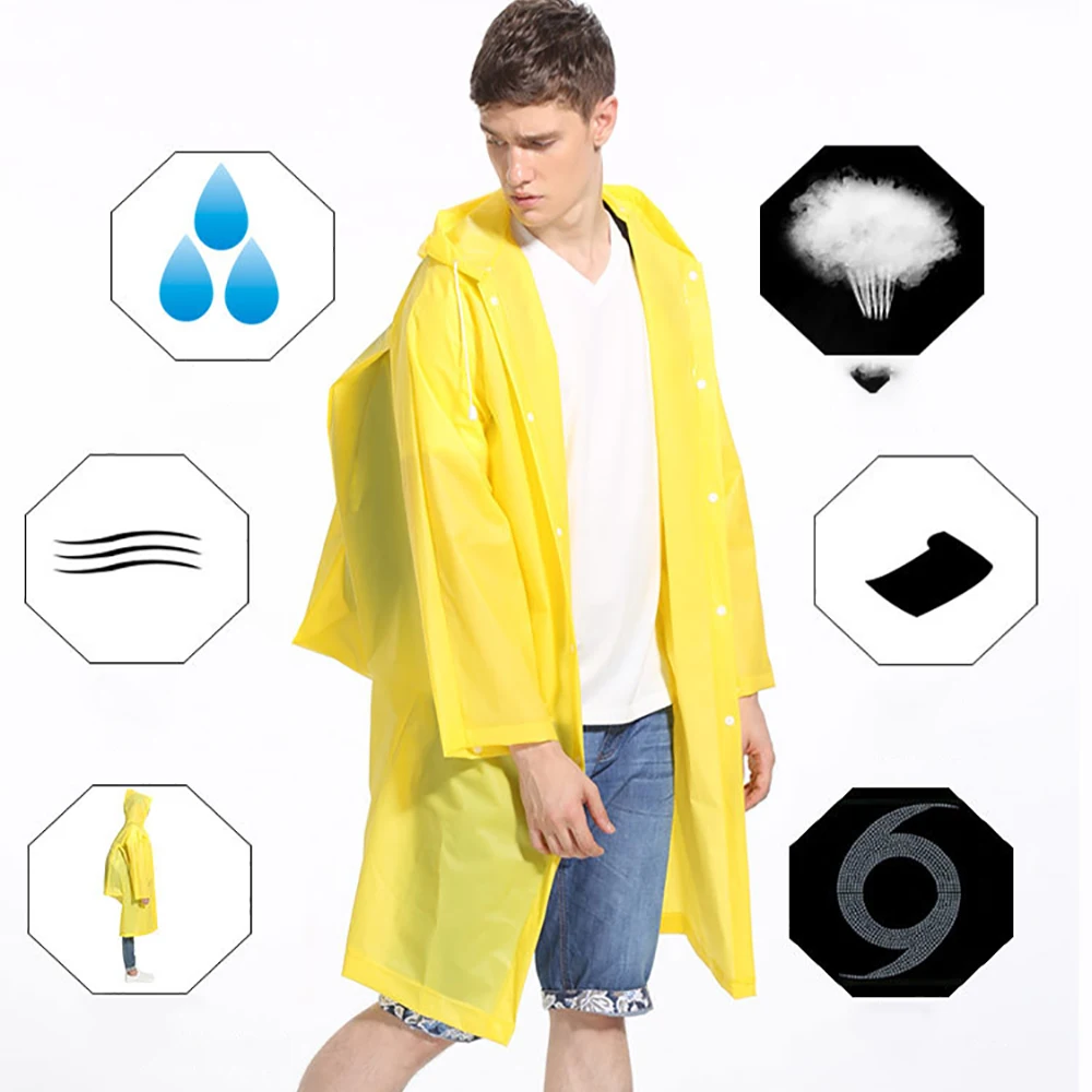 Открытый Водонепроницаемый дождевая куртка дождевик Для женщин Путешествия