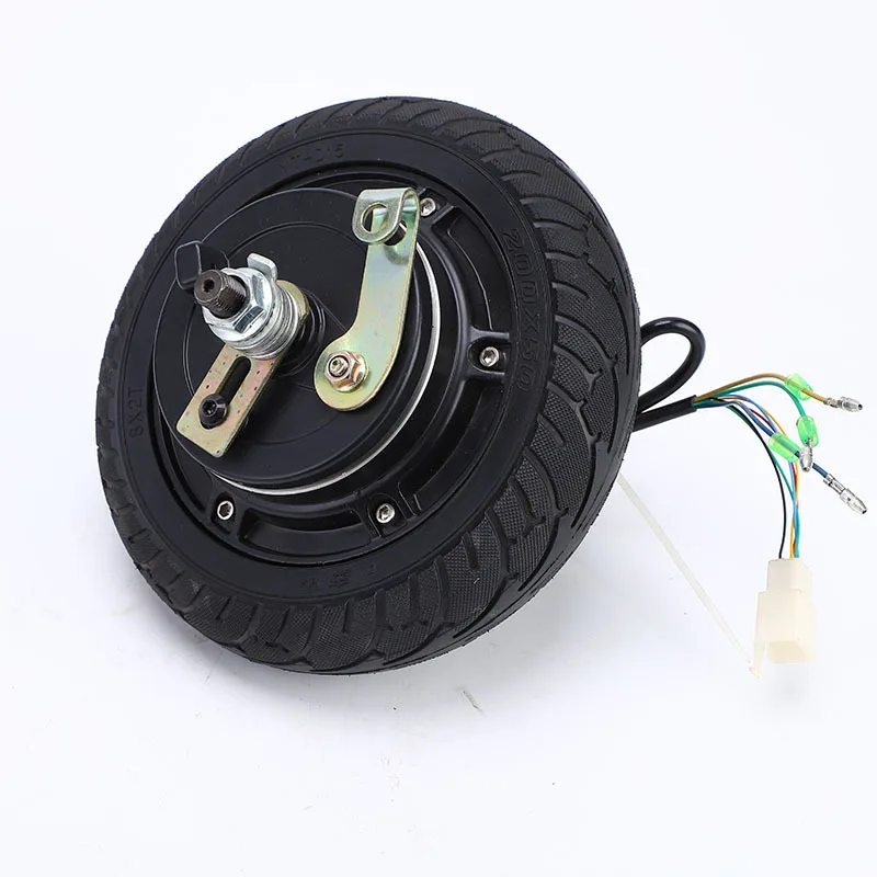 Бесщеточный мотор колесо для скутера с твердыми шинами двухколесный