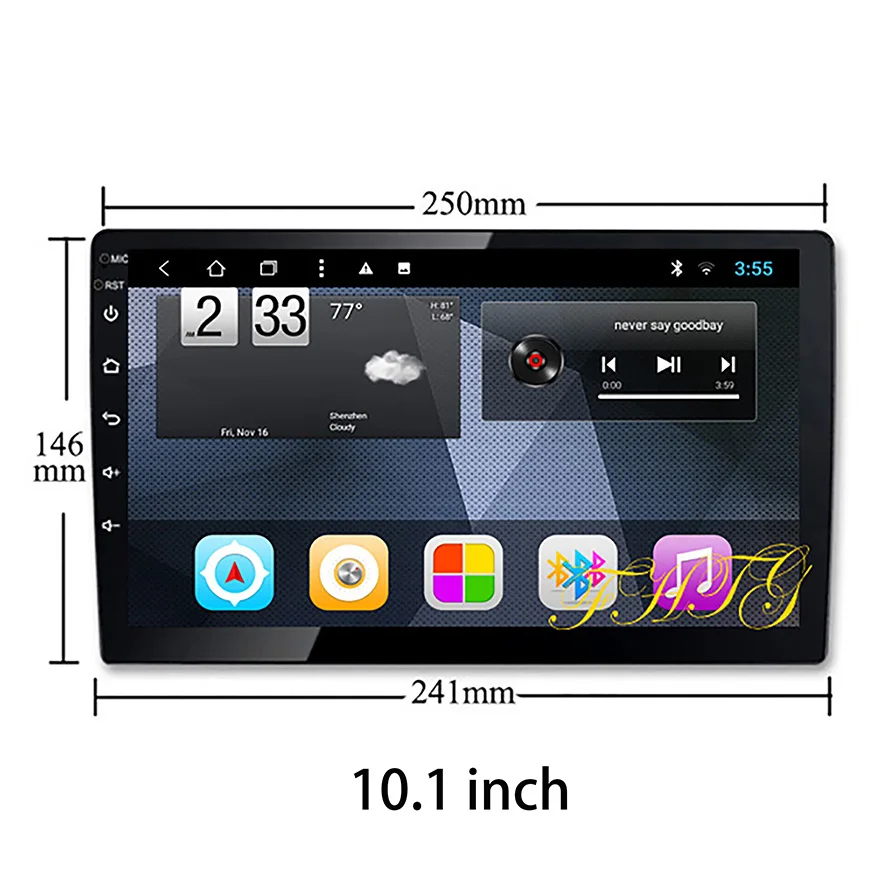

10.1 inch Fasxia Car Audio Frame Car Radio Fascia,gps navigation fascia panel is suitable for 2014 HONDA CITY ( RHD, UV BLACK)