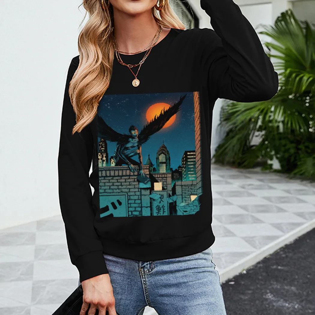 

Женский Повседневный Спортивный пуловер с длинным рукавом и круглым вырезом