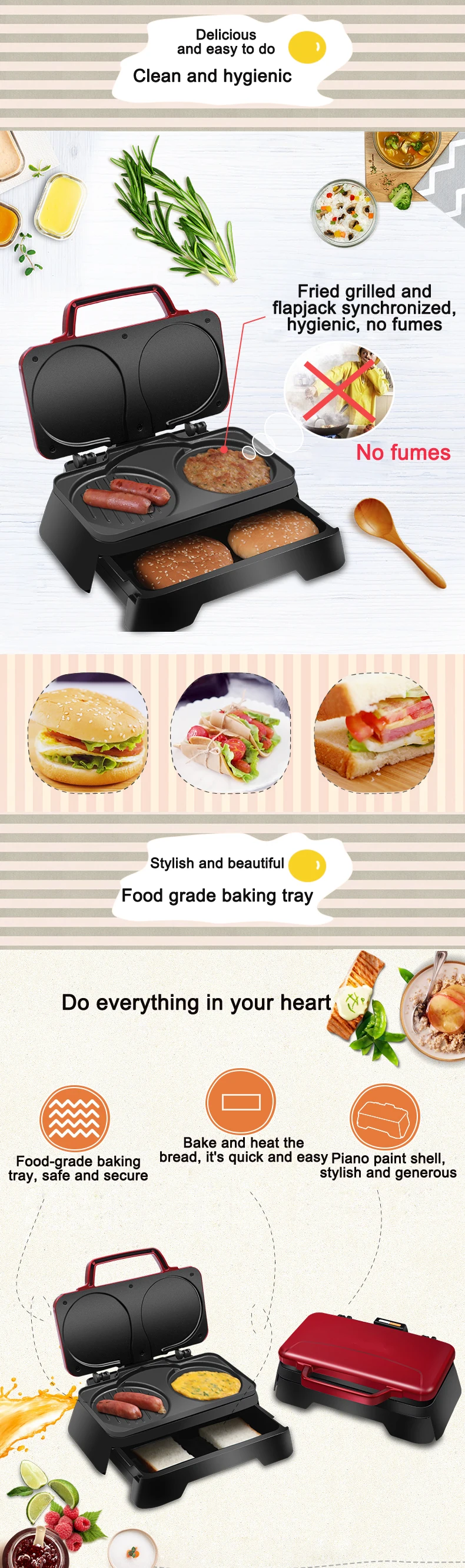 DMWD Электрический вафельница булочки торт Dorayaki 3-в-1 машина для завтрака бытовой Яичница сэндвич тостер Креп гриль ЕС и США