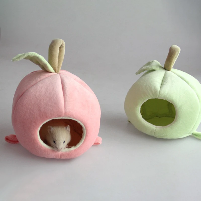 Симпатичная зимняя теплая мини клетка для домашних животных хомяки Лежанка