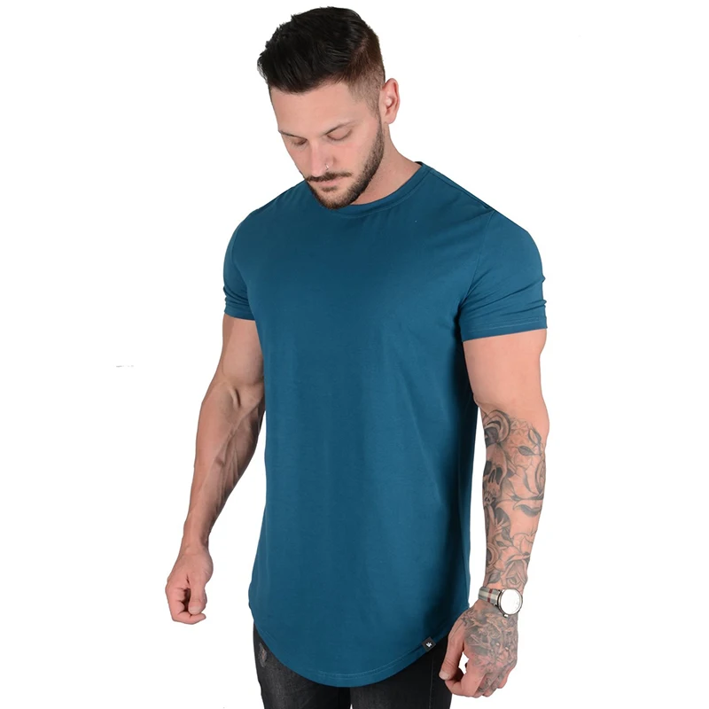 

Men's quick-drying round-neck printed short-sleeved men's T-shirt European and American sports jogging training fitness T-shirt