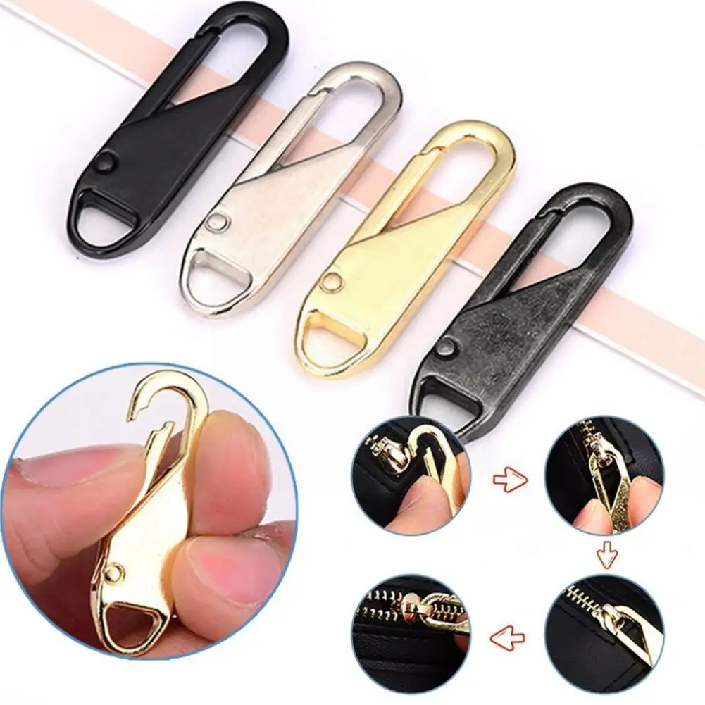 

1Pcs Fashion Zipper Slider Puller Instant Zipper Repair Kit Replacement For Broken Buckle Travel Bag Suitcase Zipper Head E5G2