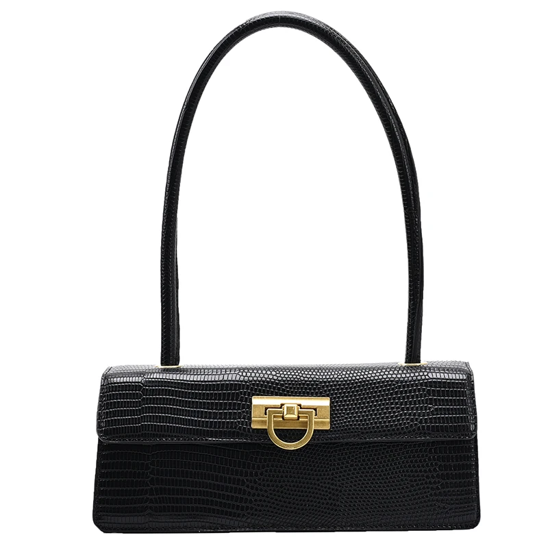 

Crocodile pattern Square Tote Armpit bag 2020 Fashion New High quality PU Leather Women's Designer Handbag Vintage Shoulder Bags