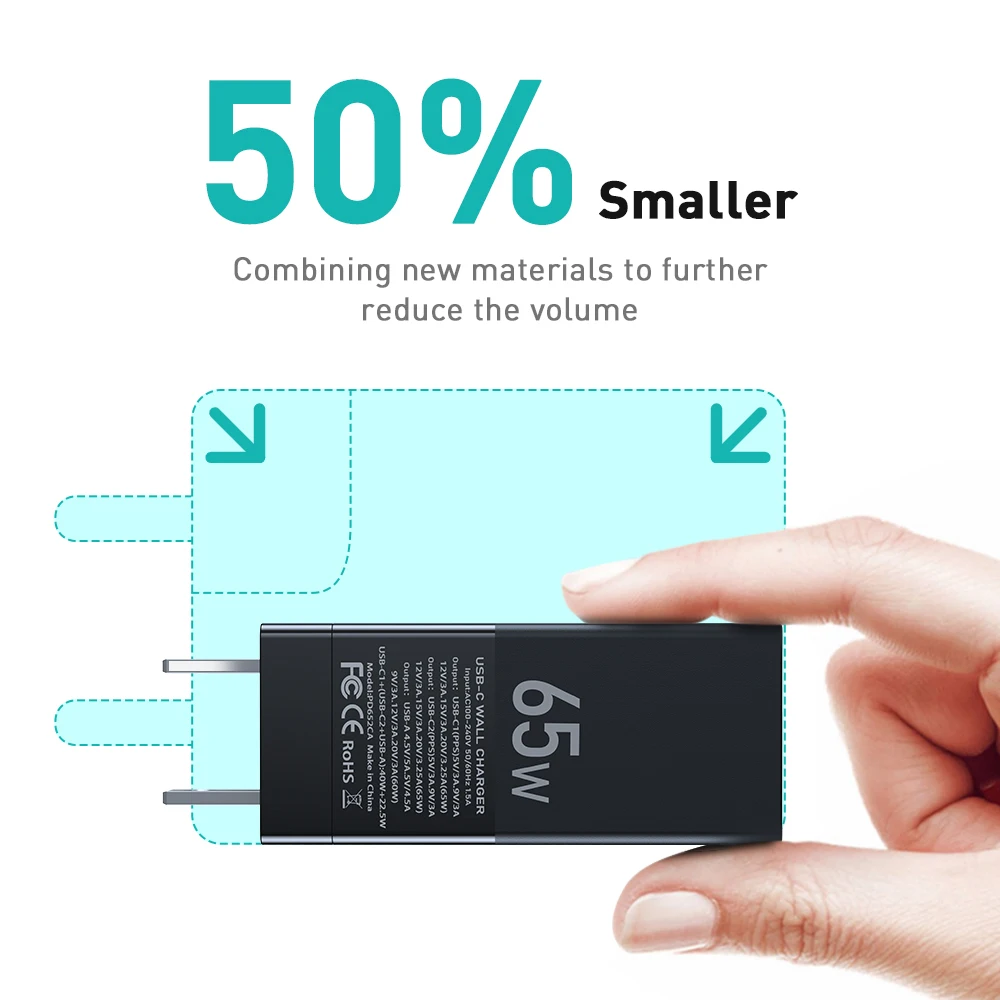 joyroom 65 вт ган зарядное устройств