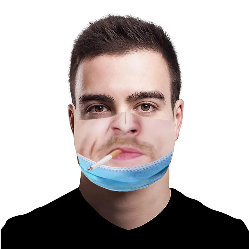 

Quirky Mascarillas Funny Cloth Who Did Not Wear A Masque Novelty Fun Reusable Masque Halloween Cosplay Cubre Bocas Mask