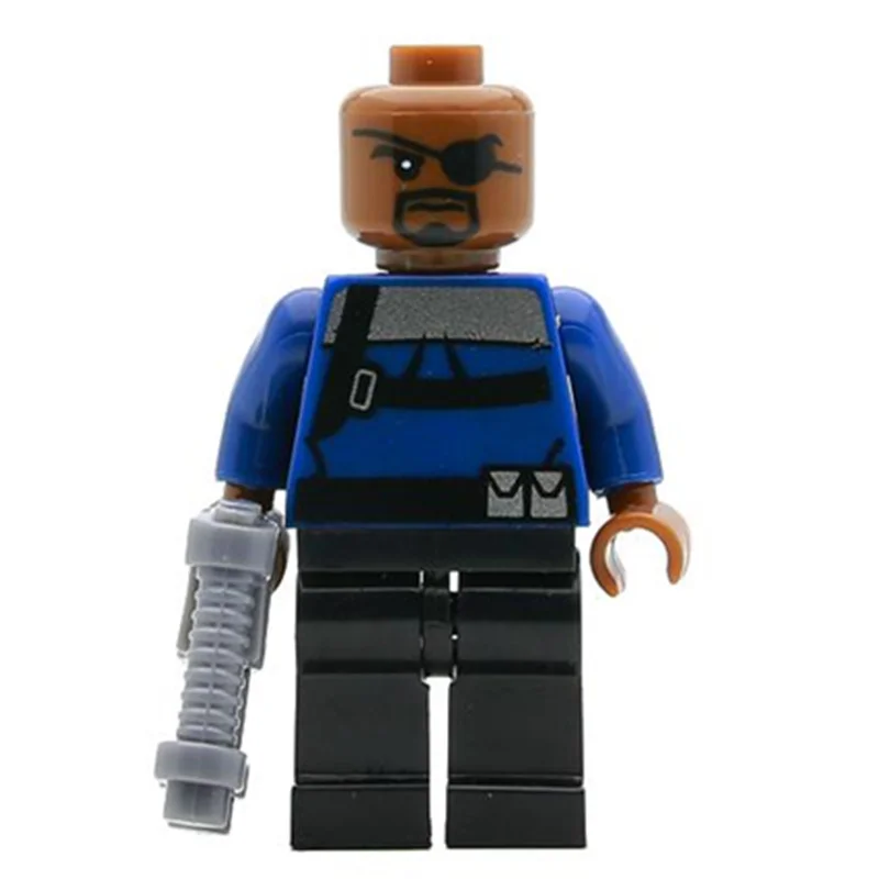 Одноместный Ник Щ. И. Т. Агент Супер Герои Мстители Собрать Minifig модель DIY