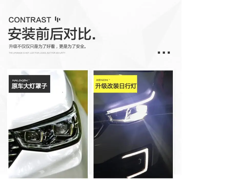1 Набор, автомобильный бампер противотуманные фары для ChangAn CS55 Дневной светильник автомобильные аксессуары Chang светодиодный задний светильник changan cs55 хвост светильник стоп-сигнал