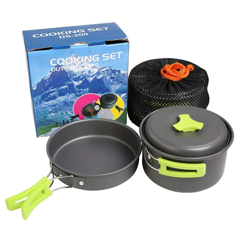 

Outdoor Portable Camping Cooker 1-2 People Wild Burning Pot Tool