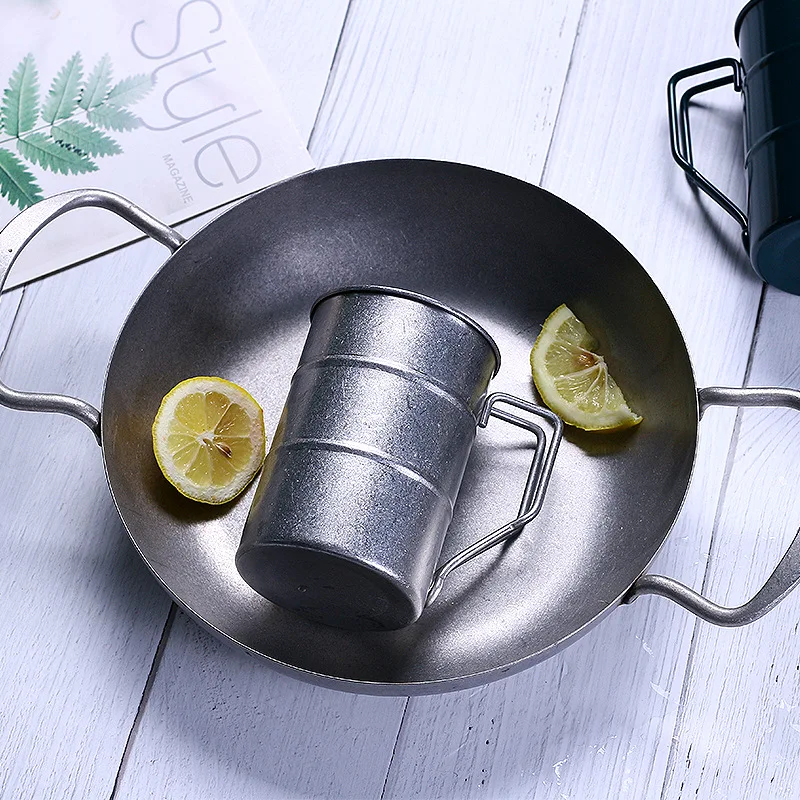 

Single-layer Beer Mug 400ml 500ml Stainless Steel Tea Cup with Handle Handy Mug Portable Travel Mug for Camping Riding Picnic