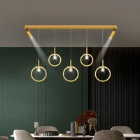 modern led pendant lamp with spotlight black lustre metal ceiling hanging light for kitchen island dining living room decoration