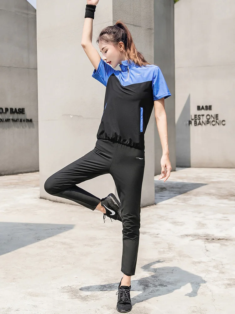 Костюм сауна женский для похудения жакет и штаны тренировочные костюмы с