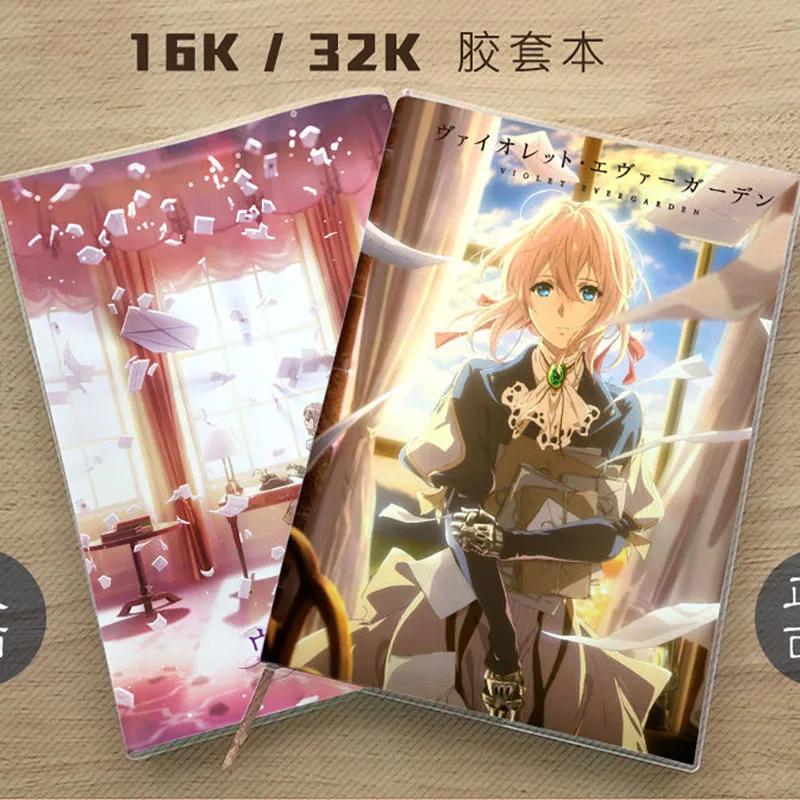 

Violet Evergarden Violet Hawkinskiler Anime Notebook and Diary English Edition Manual Student Writing School Notebook