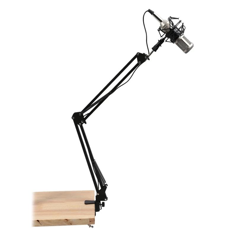 Pro Desktop Microphone Holder Suspension Scissor Arm Stand Table Mounting Clamp for Samson Blue Yeti Snowball | Электроника