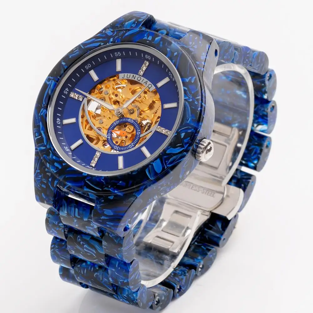 2020 Classic Sandalwood Mens Watches Luxury Tourbillon Automatic Mechanical Watch Mens Business Retro Waterproof Watch PT-01