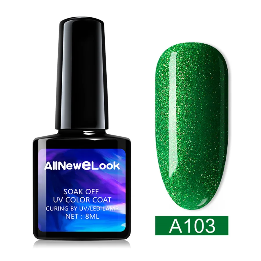Allnewelook УФ гель для ногтей Set 8 мл Зеленый Гель лак 120 цветов ногтевого дизайна
