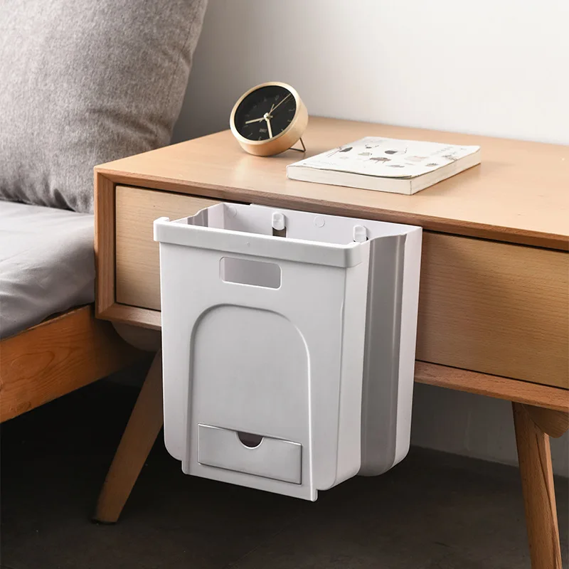 Кухонное складное мусорное ведро подвесная дверь шкафа мусорная корзина