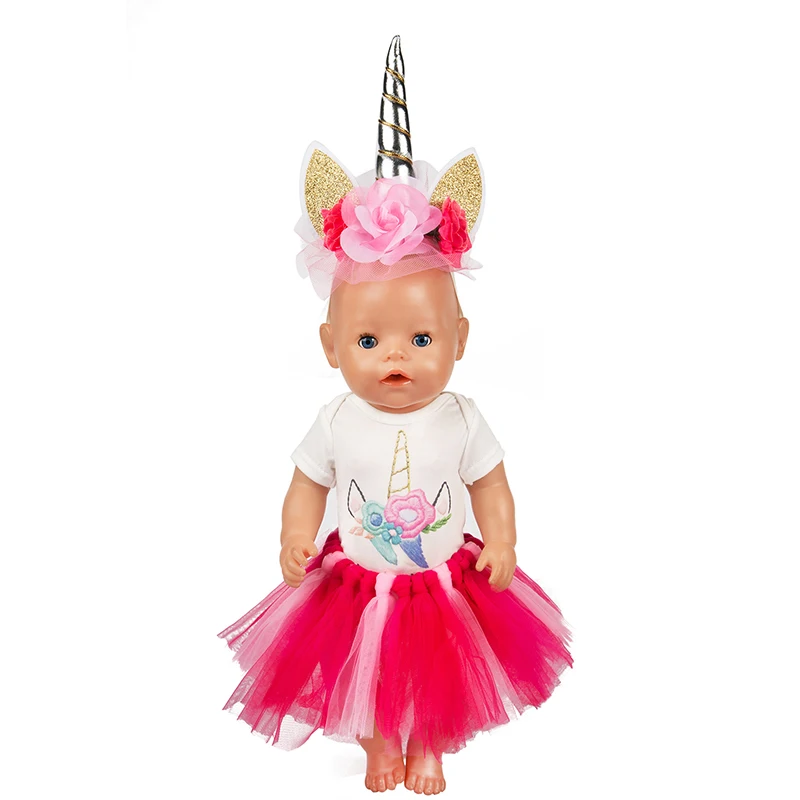 Новинка 2019 модное платье Одежда для кукол размером 17 дюймов и 43 см костюм