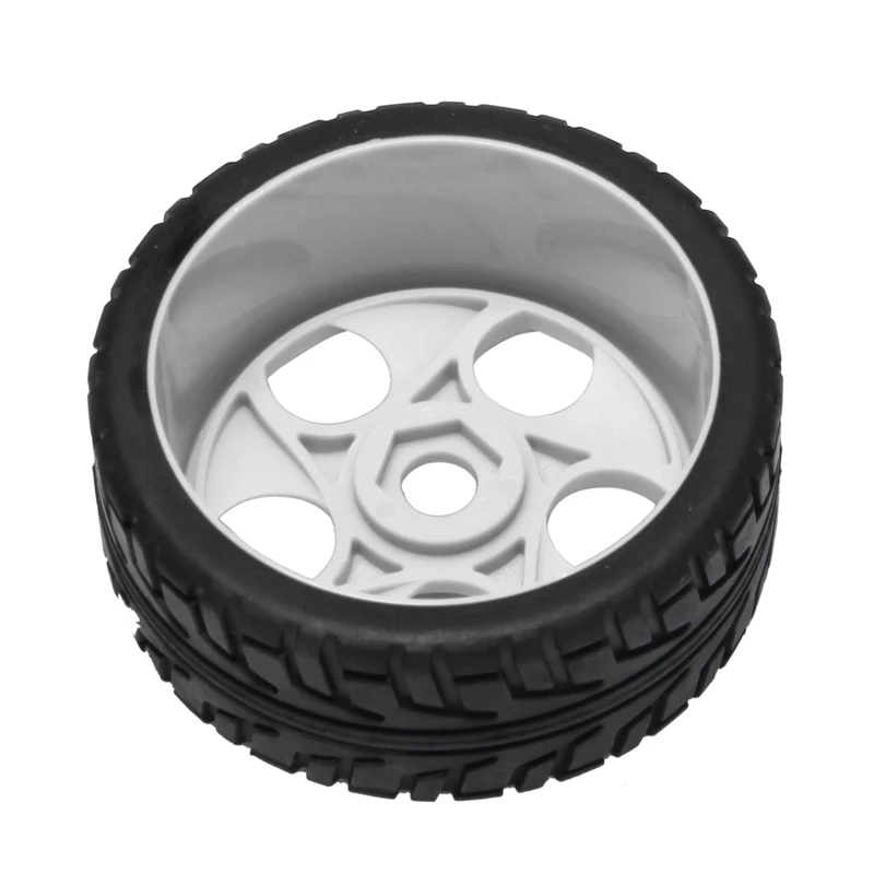 4Pcs RC Buggy Off Flat Run Tires 100MM Rubber Tyre Plastic Wheel Rim Hex Adapter 17MM for 1/8 Car Accessories | Игрушки и хобби