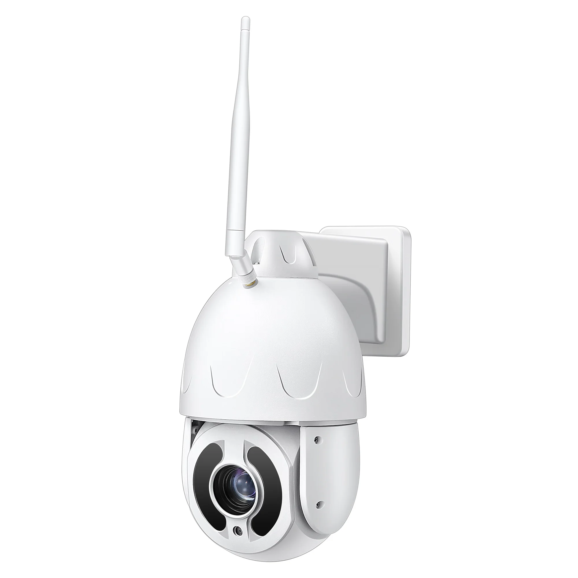 

5MP Wireless WiFi SD Card 3G/4G SIM Voice Intercom 20X Optical Zoom Sony CMOS 5Inch Metal Shell Infrared Outdoor PTZ IP Camera