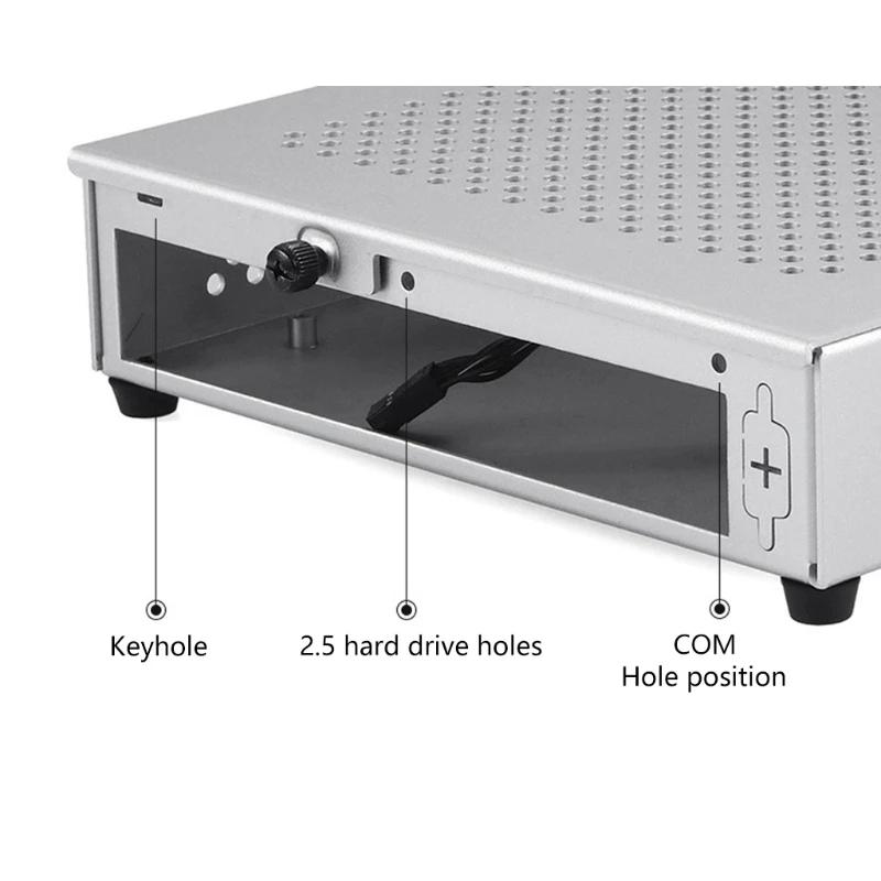 Compact Silver QX03 HTPC Mini Tower Gaming Computer Case Silent High Airflow Performance USB 2.0 Edition Small Form | Компьютеры и
