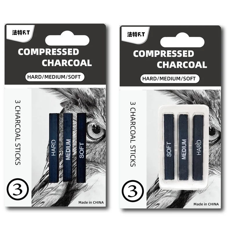 

2021 NEW Painting Charcoal Stick Charcoal Stick 1*1*7cm Soft Medium and Hard Sationary Pencils CN(Origin) Art Supplies