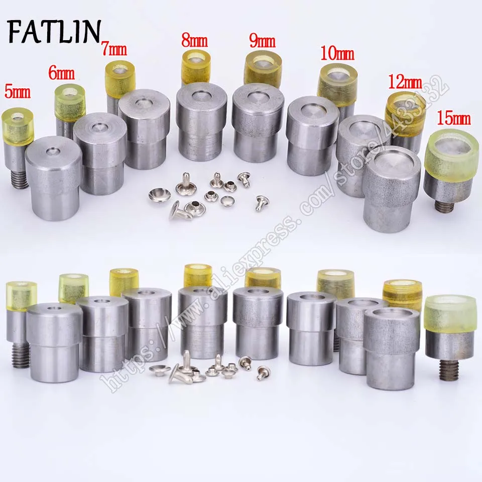 Двусторонняя форма для установки заклепок сумочка ударный инструмент ногтей