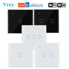 Умный сенсорный выключатель ЕСВеликобритания, умный беспроводной дистанционный выключатель, голосовое управление Alexa Echo  Google Home приложения Tuya  E-Welink