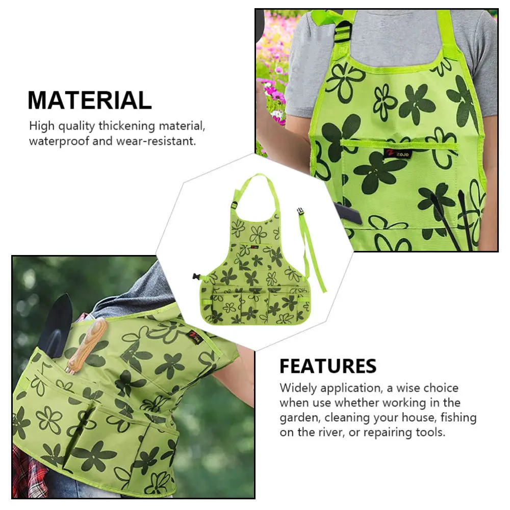 

1Pc Gardening Apron with Pocket Durable Working Apron Portable Gardening Apron