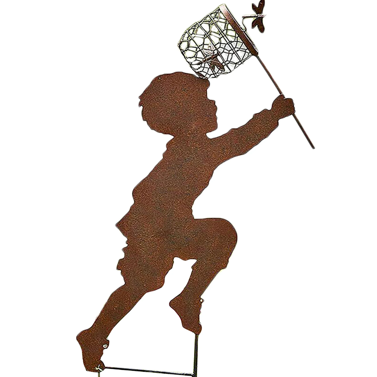 

Cute Silhouette Garden Yard Decor Mother's Day Gift Hand Metal Sculpture Outdoor Decoration L23