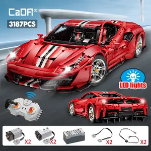 Cada 3187PCS Technical RC Racing Car Super Car Building Blocks City
Remote Control Sports Vehicle Bricks Toys for Kids