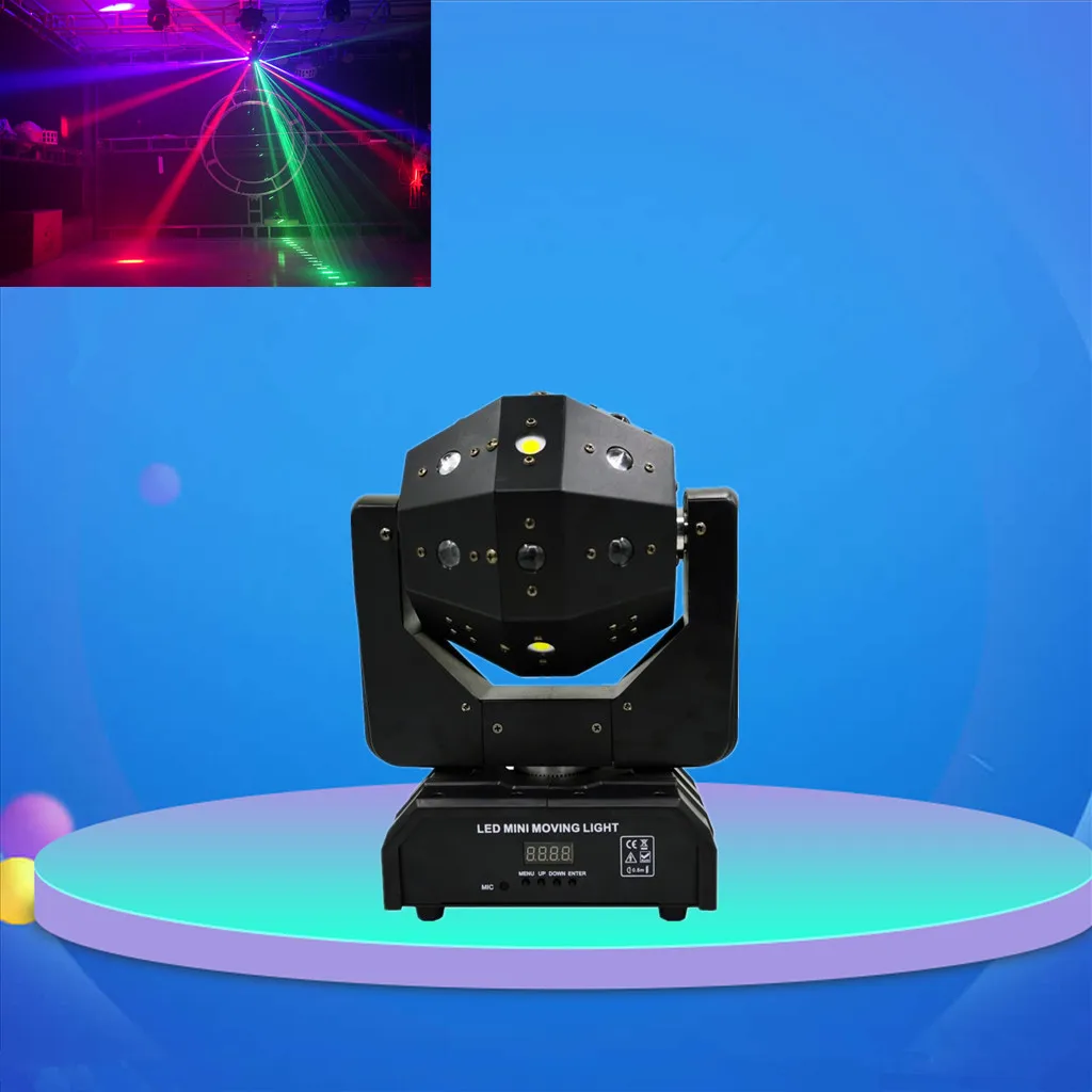 

Светодиодный стробоскоп 3 в 1 для диджея, лазерной дискотеки, вращающийся прожектор 3 в 1, неограниченный поворот, хороший эффект, для вечевечерние, KTV, ночного клуба, бара