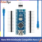 Совместимый контроллер Nano v3.0 для Arduino, с загрузчиком, USB-драйвером CH340, 16 МГц, ATMEGA328P168P
