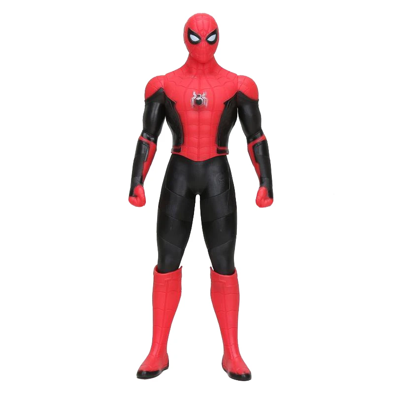 30 см игрушки Marvel Мстители 4 эндигра Человек-паук танос Халк ПВХ Фигурка Железный человек Капитан Америка Черная пантера фигурка-модель - Цвет: black red spider opp