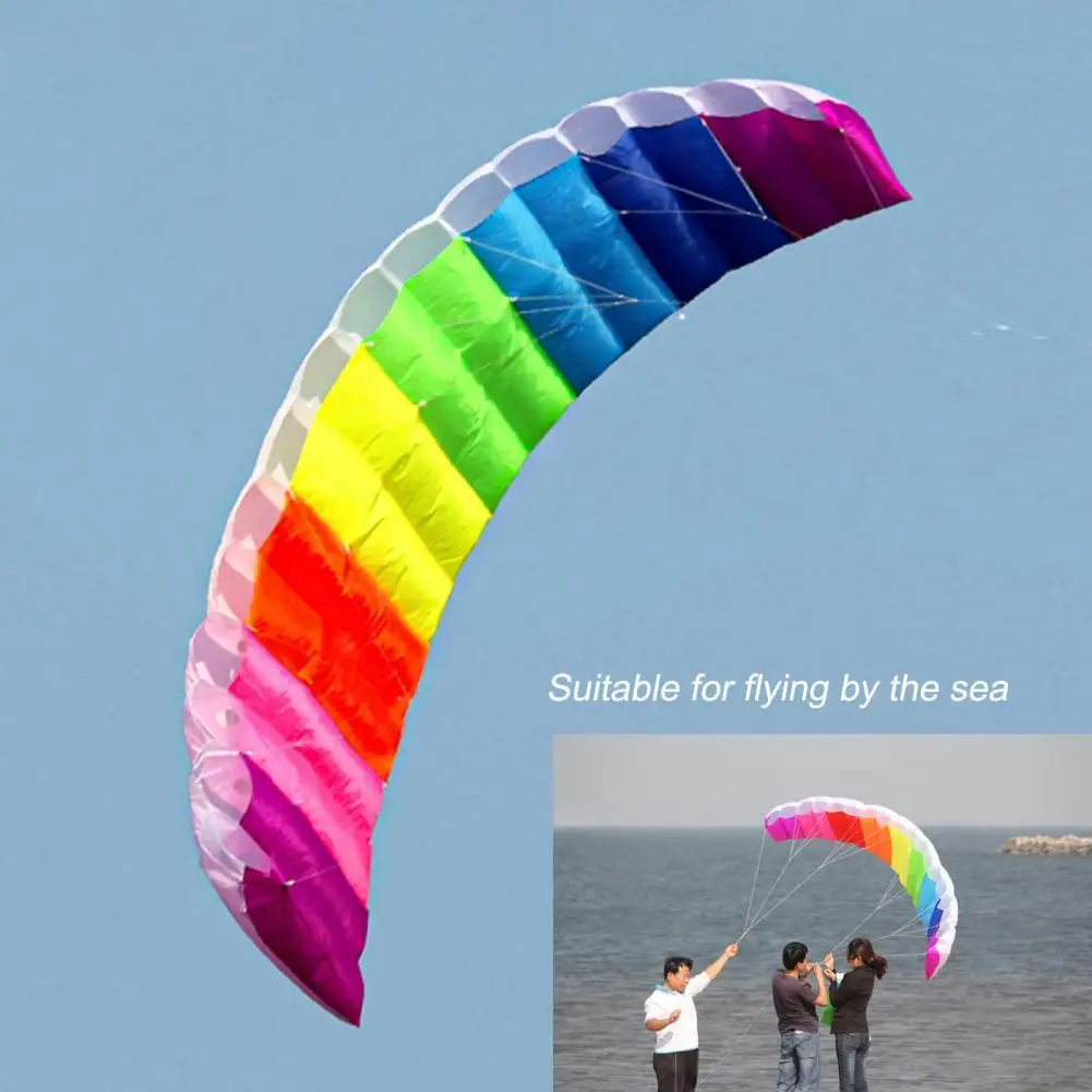 

Fashion Stunt Kite Beautiful Fast Speed Power Kites Rainbow Dual Line Kite for Playing Kite Toy