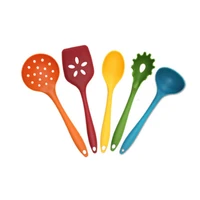 beautiful five piece cooking spoon and spatula color nylon kitchenware one piece compact nylon kitchenware