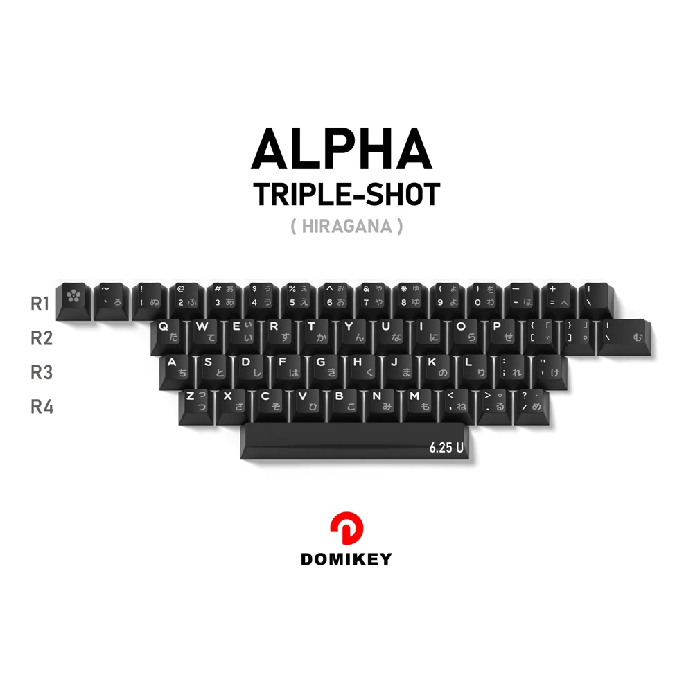Domikey Cherry профиль abs doubleshot keycap WOB белый на черном для mx stem клавиатура покер 87 104 gh60 xd64