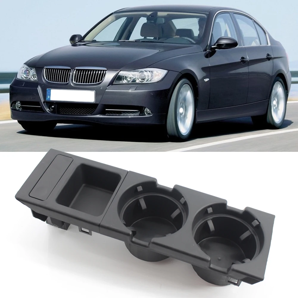 

Console Drink Cup Holder with Coin Holder Black for BMW E46 3 Series 1998-2005 Portable Drink Holder Car Accessory