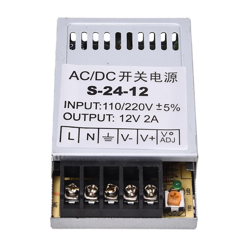 

24 Вт Светодиодный драйвер Мощность трансформатор AC/DC 12V 2A от Band светодиодный светильник