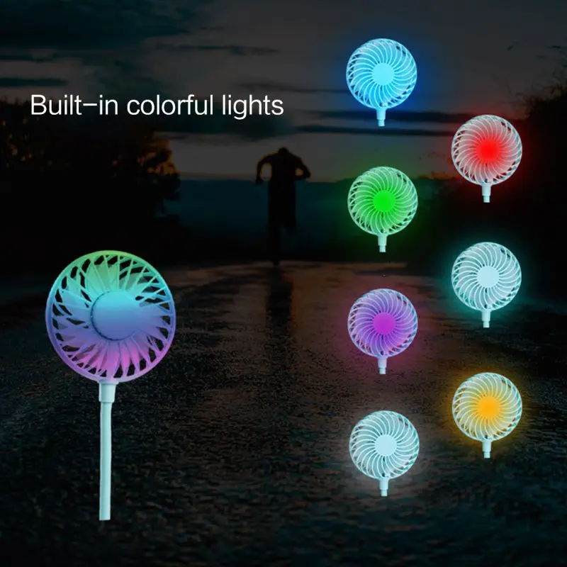 

USB Mini Neck Fans Portable Cold Fan Rechargeable Small Hanging Mobile Fan Air Cooler Hand Air Conditioner Cooler Fan