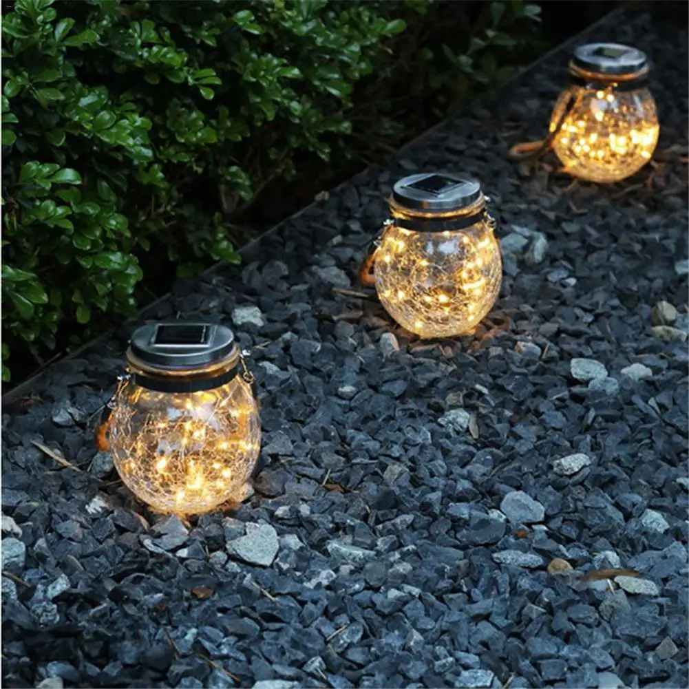 

2 Pack Solar Mason Jar Lantern 30 Led String Fairy Hanging Lights Mason Jar Light For Patio Garden Lantern Wedding Table Decor