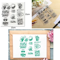 a happy girl cheer up be auesome today words transparent clear silicone stamp for diy scrapbooking card making new 2020