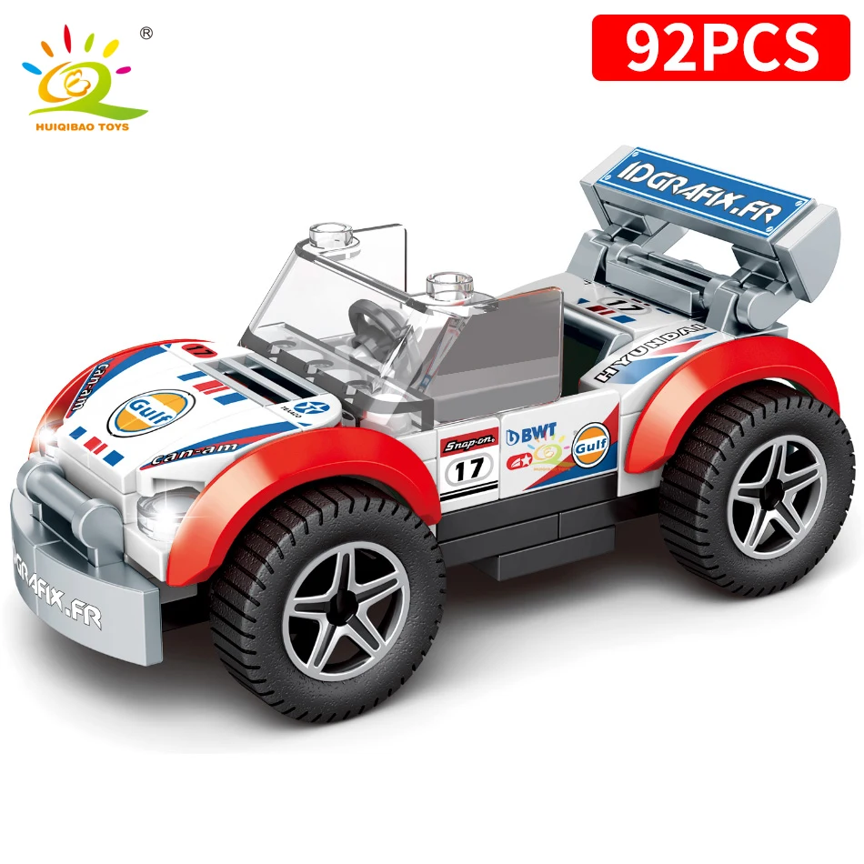 

365pcs 4in1 Off-road Racing Car Building Blocks City Technical Speed Super Racer Figure Bricks Toys Set Bricks for Children